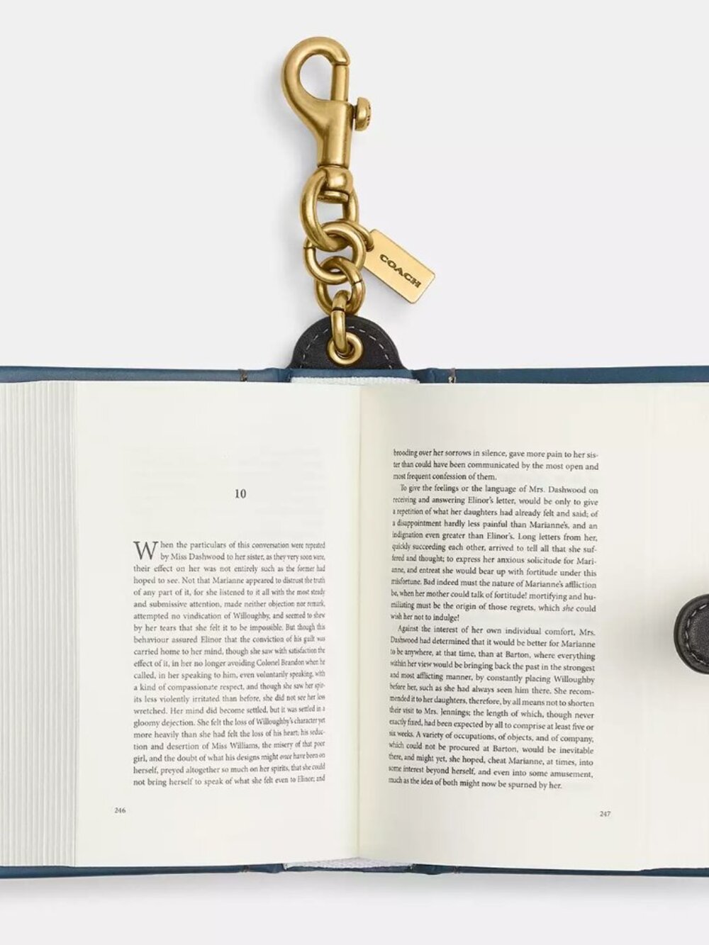 Coach Sense And Sensibility By Jane Austen Book Bag Charm - CFK42 - Picture 5 of 11